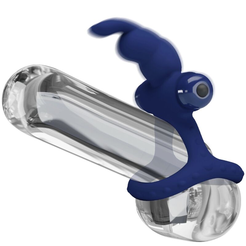 PRETTY LOVE - LUCHITO DOUBLE ANNEAU VIBRANT LAPIN BLEU - Sensualia