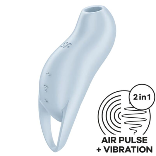 SATISFYER - POCKET PRO 1 STIMULATEUR DE CLITORIS BLEU CLAIR - Sensualia