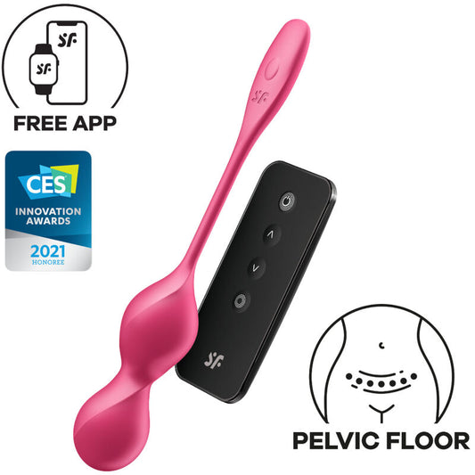 SATISFYER - LOVE BIRDS 2 BALLES VIBRANTES DE KEGEL + APPLICATION GRATUITE - Sensualia