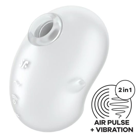 SATISFYER - CUTIE GHOST VIBRATEUR  POSER BLANC - Sensualia