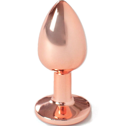 SECRETPLAY - PLUG ANAL EN MÉTAL OR ROSE PETITE TAILLE 7 CM - Sensualia