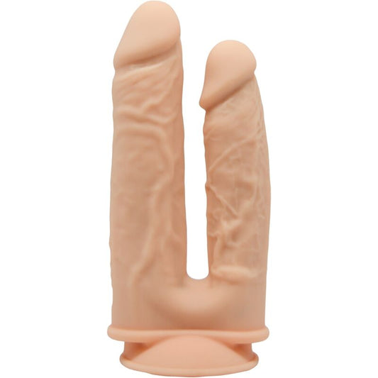 SILEXD - MODÈLE 1 PÉNIS RÉALISTE DOBLE PENETRACION PREMIUM SILEXPAN SILICONE 17.5 / 19.5 CM - Sensualia