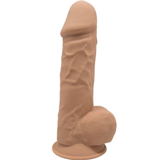 SILEXD - MODÈLE 1 PÉNIS RÉALISTE PREMIUM SILEXPAN SILICONE CARAMEL 21.5 CM - Sensualia