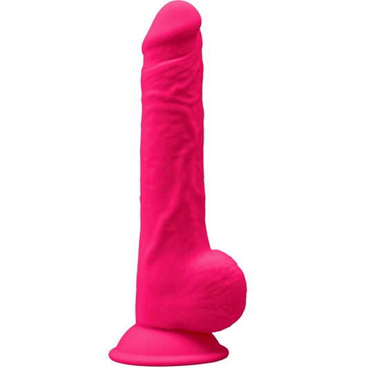SILEXD - MODÈLE 1 PÉNIS RÉALISTE PREMIUM SILEXPAN SILICONE FUCHSIA 24 CM - Sensualia