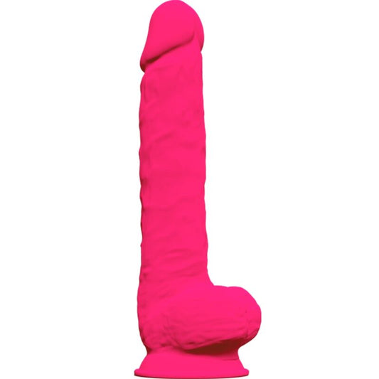 SILEXD - MODÈLE 1 PÉNIS RÉALISTE PREMIUM SILEXPAN SILICONE FUCHSIA 38 CM - Sensualia