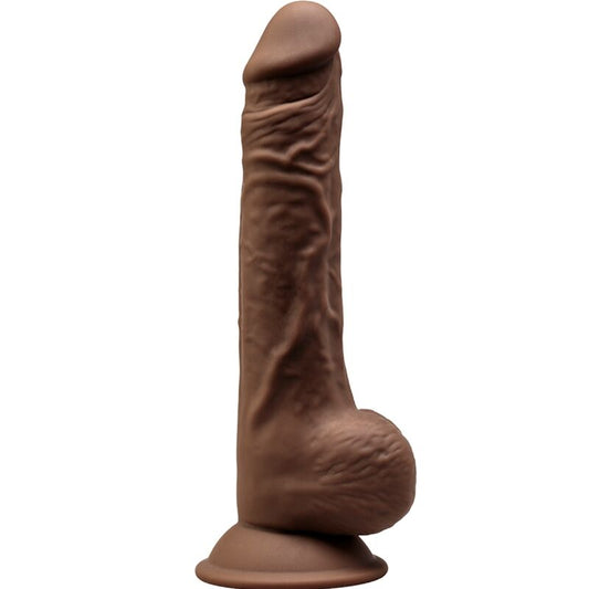 SILEXD - MODÈLE 1 PÉNIS RÉALISTE PREMIUM SILEXPAN SILICONE MARRON 24 CM - Sensualia