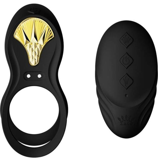 ZALO - BAGUE VIBRANTE COUPLES BAYEK NOIR - Sensualia
